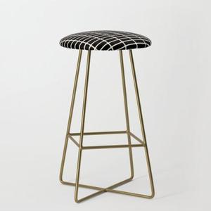 Tabouret en métal élégant avec nouveau design et support dorsal confortable parfait pour toute maison moderne - Product Image 4