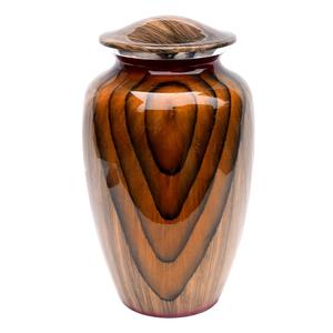 Urna Funeraria de Aluminio con Acabado de Madera Brillante, Ecológica, Duradera y Personalizable para Cenizas de Bebés, Adultos y Humanos, Recuerdo Conmemorativo - Product Image 5
