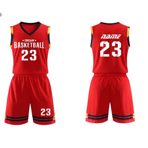 Conjunto de uniforme de baloncesto de entrenamiento transpirable sublimado personalizado para hombres jóvenes opciones de talla grande disponibles ropa de baloncesto para hombres - Product Image 1