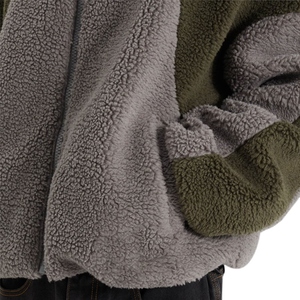 Vente en gros d'usine personnalisable Service de designer Fabrication de qualité supérieure Pull à capuche Sherpa Sublimation Hommes Hiver 100% - Product Image 5