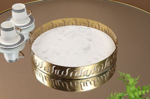 Oval <b>Serving</b> <b>Gold</b> <b>Tray</b> Made in India Wholesale High Quality Usage home Hotel Restaurant Bar kitchenware table decor 2023 - Product Image 6