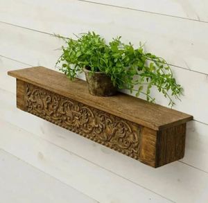 Étagère de sculpture sur bois réglable pour l'extérieur étagères de rangement murales maison salon salle de bain accessoires de décoration intérieure en gros - Product Image 3