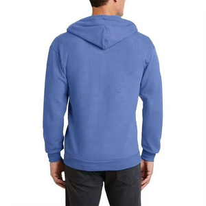 Streetwear Men OEM Oversized High Quality Wholesale Fleece Zipper Men <b>Plain</b> Cotton Custom Zip up <b>Hoodie</b> cheap quality men - Product Image 3