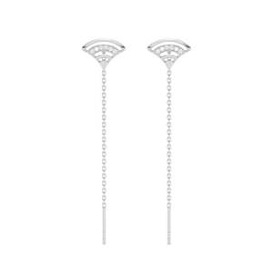 NOVAMART Fine Geometric Drop <b>Earrings</b>-925 Sterling Silver <b>Threader</b> <b>Earrings</b> Wholesale Export - Product Image 1