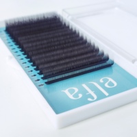 Extensions de cils personnalisées avec logo, faites à la main, en fibre HY LON, 8-15 mm, classiques, de haute qualité, 0,15 mm, volume complet premium