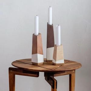 Bougeoir en bois moderne pour la décoration de Noël et de Pâques pour les mariages de restaurants et d'hôtels - Product Image 5