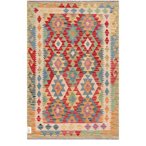 Alfombra Kilim de Maimana, Afganistán, 146 x 100 cm, Alfombras y Conjuntos Tradicionales Afganos - Product Image 1