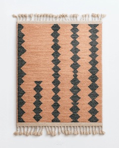 100% alfombras de lana de pila alta anudadas a mano modernas marroquíes de lujo hechas a mano para sala de estar precio de fábrica directo de la India - Product Image 3