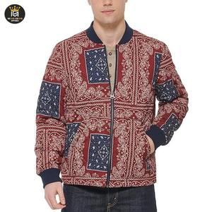 Blouson aviateur matelassé professionnel personnalisé pour hommes laine et tissu de haute qualité multicolore pour veste d'hiver d'hiver - Product Image 3