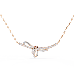 Collier en or 18 carats avec diamant cultivé en laboratoire, colliers en diamant pour femmes - Product Image 3