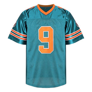 Camiseta de fútbol americano personalizada al por mayor, uniformes de entrenamiento universitario para jóvenes, técnica de sublimación corta de gran tamaño americana - Product Image 1