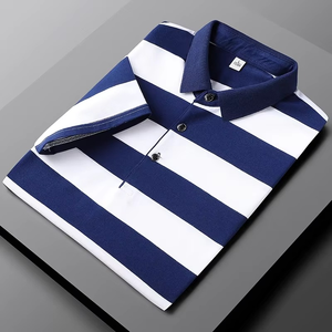 Polo pour homme, logo personnalisé, OEM, tissu en coton, respirant, vêtements décontractés, vente en gros d'usine - Product Image 2