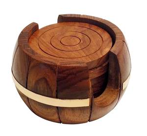 Elegant <b>Wooden</b> <b>Coasters</b> for Dining Tables & Home Decor Available from India - Product Image 2