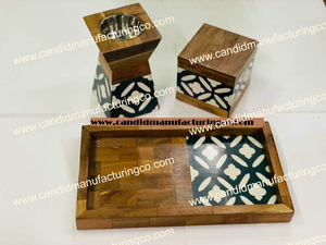 Haute qualité à la main perle + résine brûleur d'encens ensemble marché arabe décor à la maison cristal thé bois de santal océan cadeau promotionnel - Product Image 2