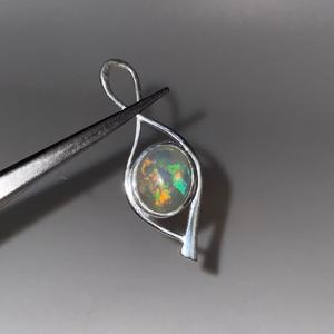จี้โอปอลสีเงินสเตอร์ลิงสไตล์วินเทจจี้โอปอลจากเอธิโอเปียนสีเงินแท้925สำหรับผู้ชายผู้หญิงเด็กส่วนใหญ่เป็นโลหะผสม - Product Image 2
