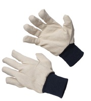 Gant de travail en toile anti-dérapant de haute qualité de 8 oz avec poignet en tricot et Clute coupe arrière gant de protection des mains industrielles gar