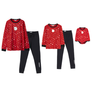 2-Piece Interlock Cotton Pajama Set <b>Women</b> XL Breathable <b>Compressed</b> 260 GSM Knitted Waffle Stretch Solid Pattern Print Long - Product Image 6
