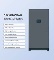 Armoire de stockage d'énergie hybride LiFePO4 50 kW/100 kWh pour intérieur/extérieur, RS485, IP55, refroidissement par air, usage industriel et commercial
