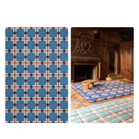 Tapis d'intérieur moderne en coton écologique, résistant à l'eau, à poils longs, tissé à la main, adapté aux animaux domestiques, tapis rectangulaire doux pour le salon