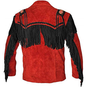 เสื้อแจ็คเก็ตหนังผู้ชาย, เสื้อแจ็คเก็ตแบบตะวันตกสำหรับฤดูหนาวฤดูใบไม้ร่วงฤดูร้อน - Product Image 4