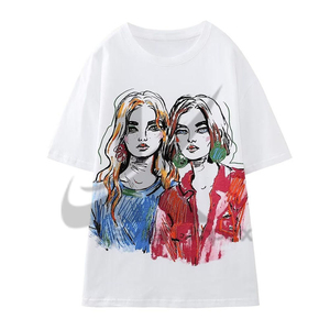 Camisetas bordadas personalizadas para mujer: diseño moderno y cómodo con bordado personalizado - Product Image 1