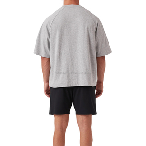 Chất Lượng Cao 240 Gram Người Đàn Ông Của Crop Top Tùy Chỉnh 100% Cotton Giản Dị Thời Trang Phố Rắn Mô Hình Trống Thiết Kế In Nhà Sản Xuất - Product Image 2