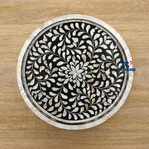 New Arrival MOTHER OF PEARL DECORATIVE TRAY Vietnam Origin Perfect for <b>Ramadan</b> <b>Mubarak</b> Celebration and Festive Use - Product Image 2