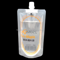 Pochettes transparentes à bec verseur pour boissons, en PET, VMPET, PE, haute barrière, taille personnalisée, qualité alimentaire, MOQ 20 000 pièces, pour emballage de jus et de boissons