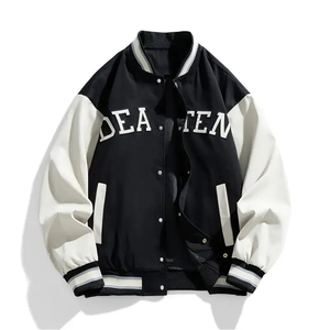 Veste universitaire en laine vintage de haute qualité avec logo personnalisé OEM pour hommes broderie personnalisée d'hiver à manches longues de style universitaire - Product Image 3