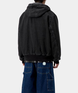 Veste de survêtement d'hiver pour homme avec logo personnalisé, col montant, motif lettres, design réversible - Product Image 4