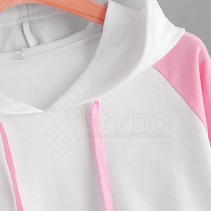 Personalizar su propio diseño Mujeres Crop Top Sudaderas con capucha Tallas grandes Superventas Mujeres Crop Top Sudaderas con capucha - Product Image 4