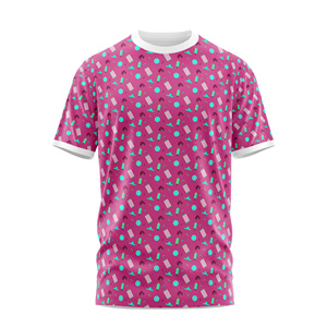 T-shirt de haute qualité pour hommes, 220g, poids en tissu, style formel, impression par sublimation de caractères, quantité minimale de commande bas, meilleur prix, conception gratuite - Product Image 3