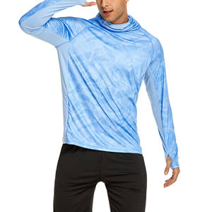 Vêtements de pêche à séchage rapide évacuant l'humidité respirante Sweat à capuche de chasse de haute qualité entièrement personnalisé - Product Image 6