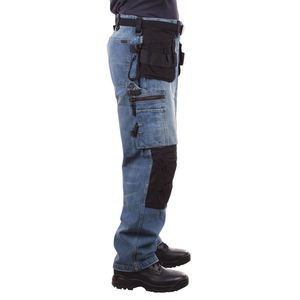 Pantalones de Trabajo para Hombre con Rodilleras y Bolsillos para Herramientas, Certificación CE, Transpirables, Resistentes a la Abrasión, Uniformes de Poliéster para Trabajos de Construcción - Product Image 2