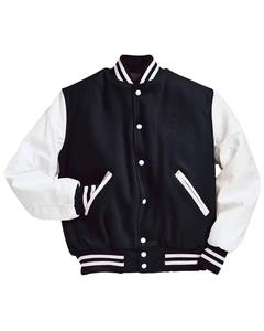 Chaqueta con letras de manga larga personalizada OEM para hombre, ropa de calle bordada de chenilla colorida, tela de lana ligera, nueva condición - Product Image 4
