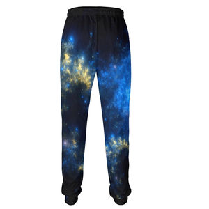 Flyingkick Enterprises - Pantalones de Hombre Estilo Urbano Personalizados, Corte Bootcut, Estampado Vintage, Efecto Desgastado, Poliéster/Algodón French Terry - Product Image 2