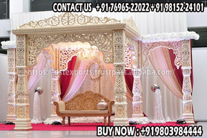 Impresionante y Exclusivo Conjunto de Mandap para Bodas de Bollywood, lo Último en Decoraciones para las Mejores Bodas, Impresionantes Decoraciones, Exportaciones a Australia, Estados Unidos y Reino Unido, Venta DST - Product Image 3