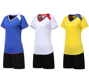 Wholesale <b>Volleyball</b> Uniform Short Sleeve Jersey Shorts Volley Ball Soccer Training Wear - Product Image 1