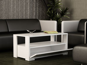 Mesa de centro Balina de lujo exclusiva del mejor vendedor de Turkiye, madera de aglomerado blanca moderna para sala de estar, muebles para el hogar - Product Image 2