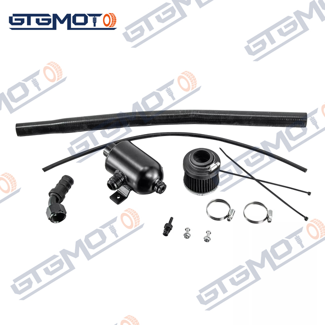 GTGMOTO Aluminum Oil Catch Can Kit for Polaris RZR Pro XP XP 4 Turbo R/S/S 4 2016-2025 18