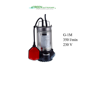 Pompe submersible électrique G-1M de qualité italienne pour le traitement de l'eau brute propre, type vortex, pompes flottantes Inox Noryl - Product Image 1