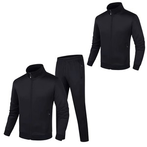 Conjunto de chándales transpirables personalizados para Hombre | Combo de sudadera para correr en blanco con cremallera completa de 2 piezas | Activewear y estilo casual - Product Image 6