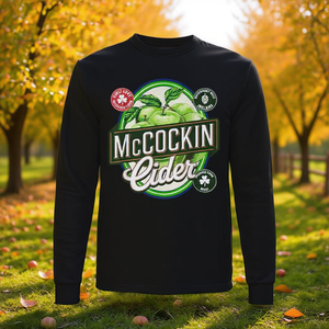 Maglietta promozionale a maniche lunghe Mccockin Cider per adulti, unisex, con scollo rotondo - Product Image 3