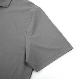 เสื้อโปโลผ้าไนลอนผู้ชายเสื้อเทนนิสลายทาง XL ชุดเครื่องแบบธุรกิจกอล์ฟแบบมืออาชีพเสื้อโปโลผ้าไนลอนสีทึบ - Product Image 4