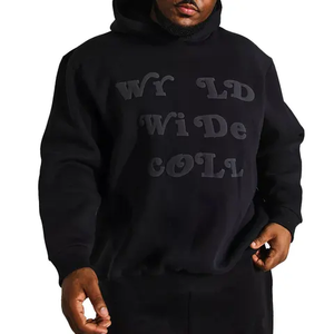 Sweat à capuche d'hiver pour femme, 300 GSM, haute qualité, 100% coton, imprimé en relief personnalisé, logo sur le devant, style Y2K oversize, couleurs personnalisées - Product Image 1