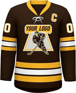 Hombres Hockey Jersey Pro calidad personalizada para hombre sublimado reversible camisetas de hockey sobre hielo - Product Image 5