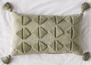 Luxe Boho rayé et solide motif tufté coussin lin jeter taie d'oreiller tissé taie d'oreiller décorative pour la décoration intérieure - Product Image 6