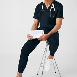 Scrubs médicaux pour hommes médecin salle d'opération gommage chirurgical Super doux pédiatrie confortable col en V cordon Cargo gommage ensembles - Product Image 6