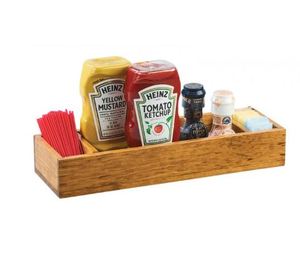 Vintage Design Rustic Mango Wood Double Tiers Storage Crate Basket Recycled Wooden Caddy for <b>Dish</b> and Bowl Use - Product Image 6