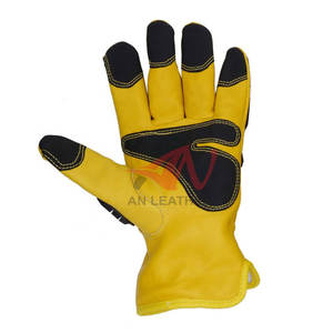 Gants de protection en cuir et TPR pour hommes, pour ateliers industriels et travaux professionnels - Product Image 2